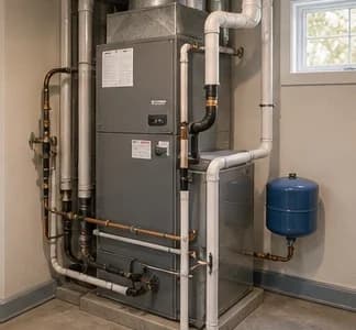 Ducted cold-climate heat pump air handler inspection