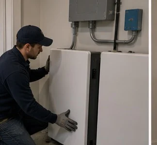 Battery expansion with second wall-mounted unit