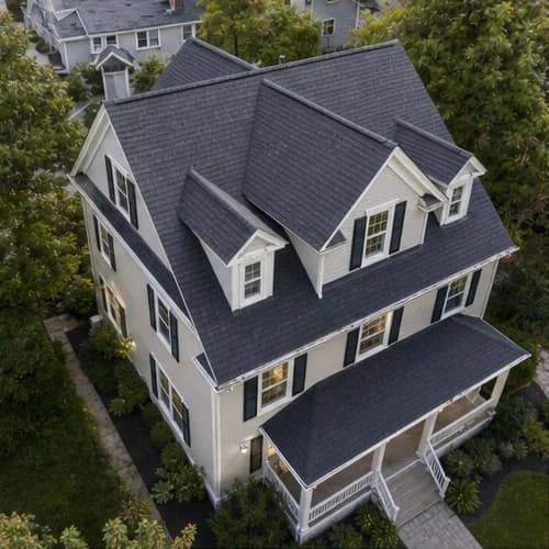 Roof visualizer showing darker shingle color