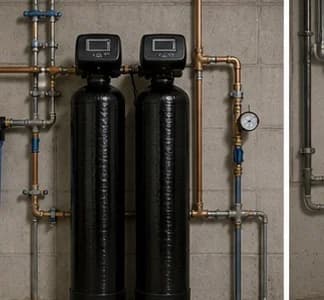 Whole-home carbon water filtration tank